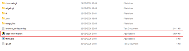 Figure 1 – The infostealer that was observed by CybaVerse.
